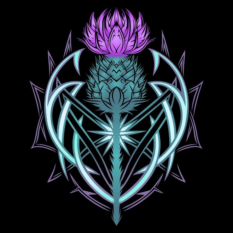 Thistle Shield Celtic Knots Thistle Lover