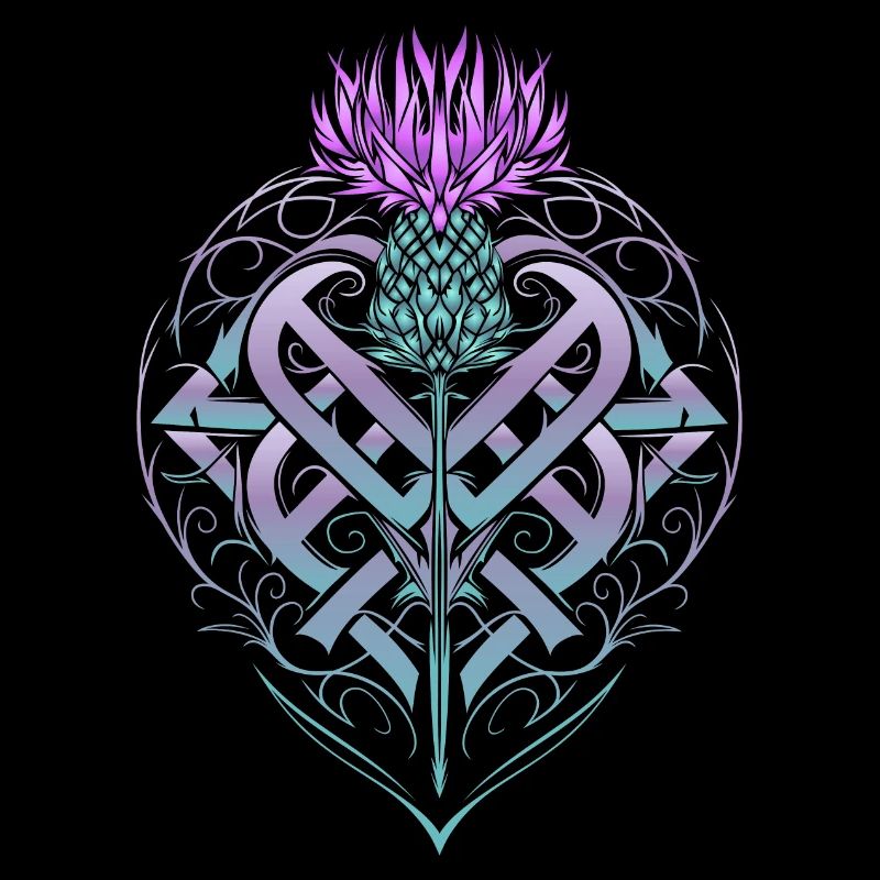 Thistle Shield Celtic Knots Thistle Lover