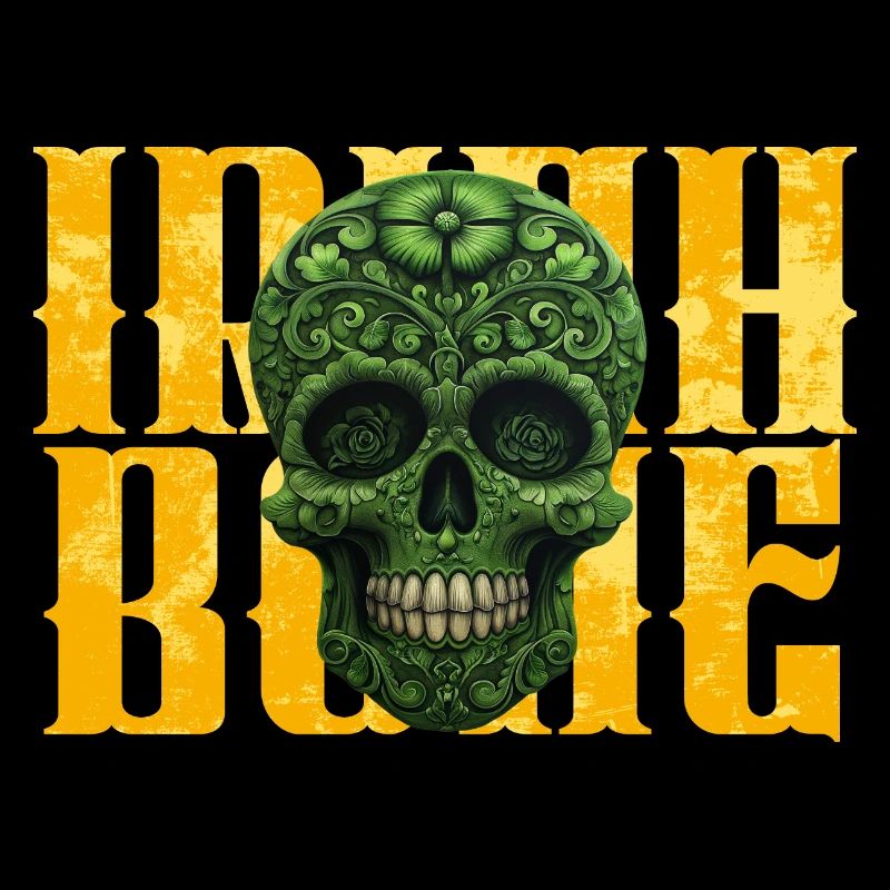 St. Patrick's Day - Skull - Irish Bone
