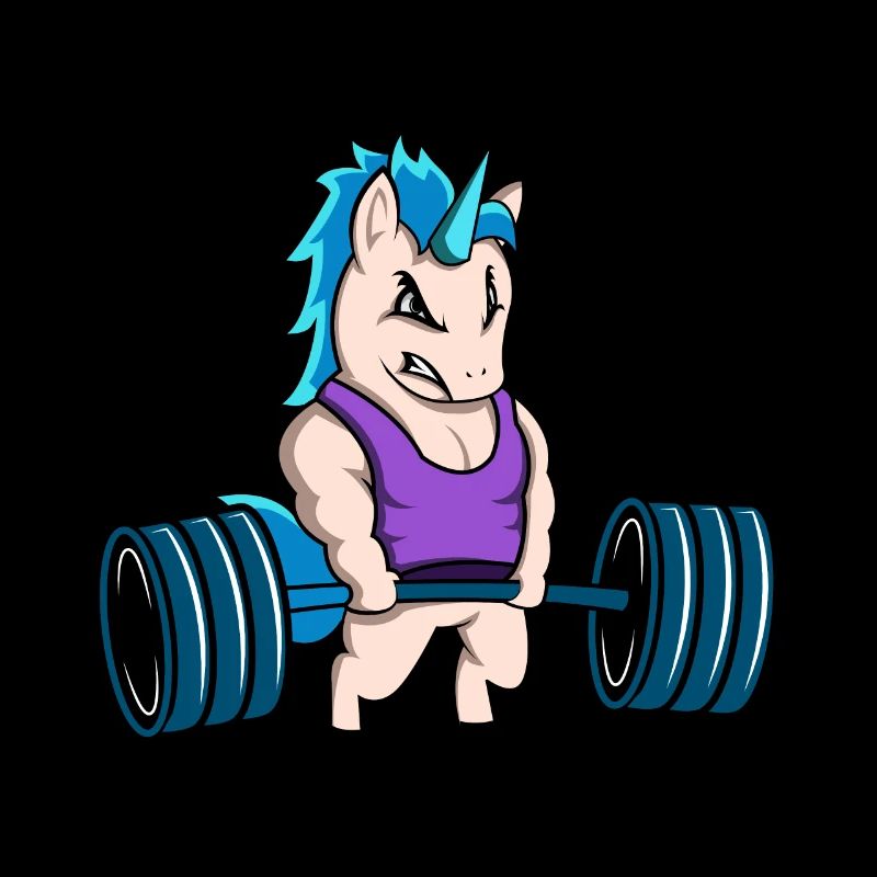 Fitness Einhorn Geschenk Geschenkidee