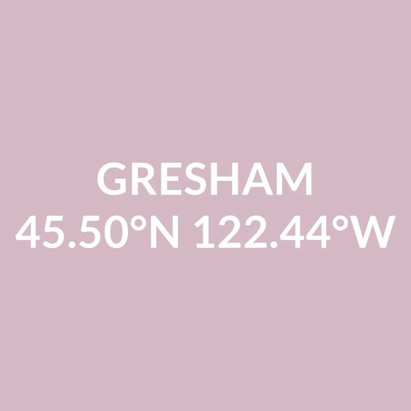 Coordonnées de Gresham, Oregon, États-Unis