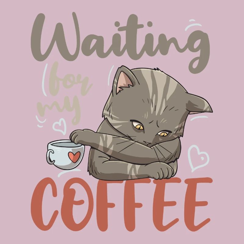 Caffeine Drinker Coffee Lover Breakfast Kitty