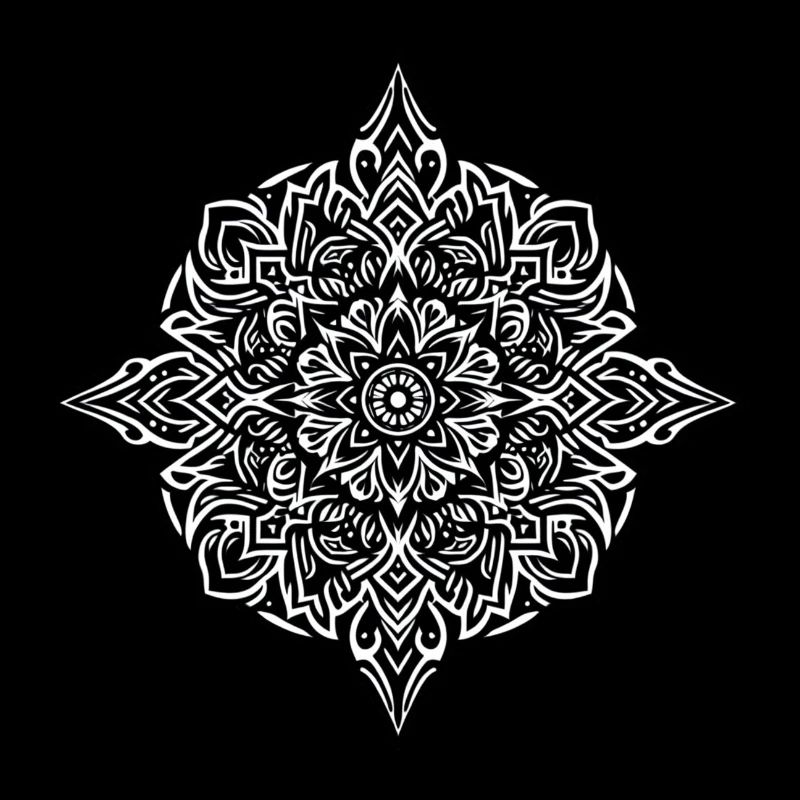 Mandala Harmony lignes simples