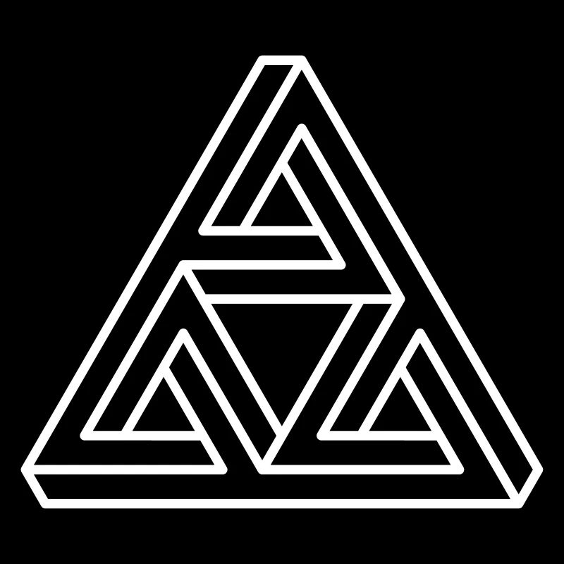 impossible chiffre Hipster géométrie triangle Escher