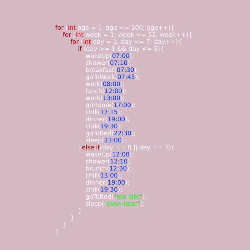 My Life -- Java Code