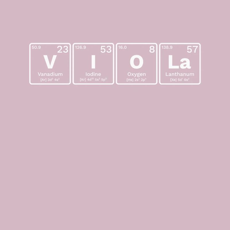 Viola Viola Nerds Periodic Table Elements PSE