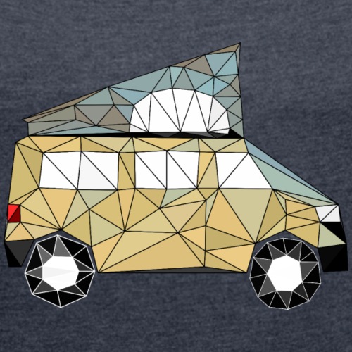 Polygon Van - Frauen T-Shirt mit gerollten Ärmeln