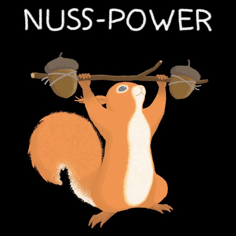 Eichhörnchen Nuss Power