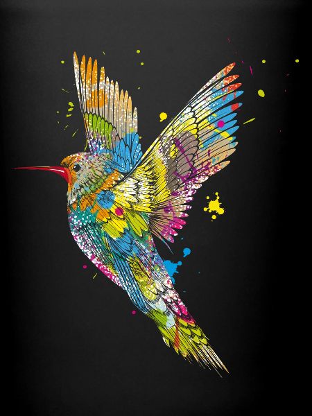 Hummingbird graffiti