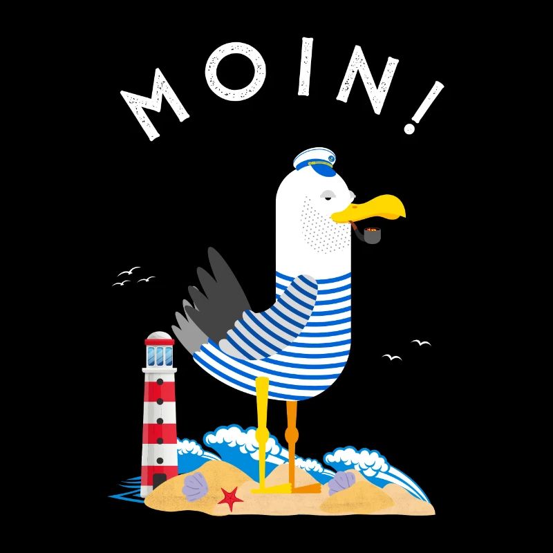 Moin Möwe Captain Northern Germany Low German