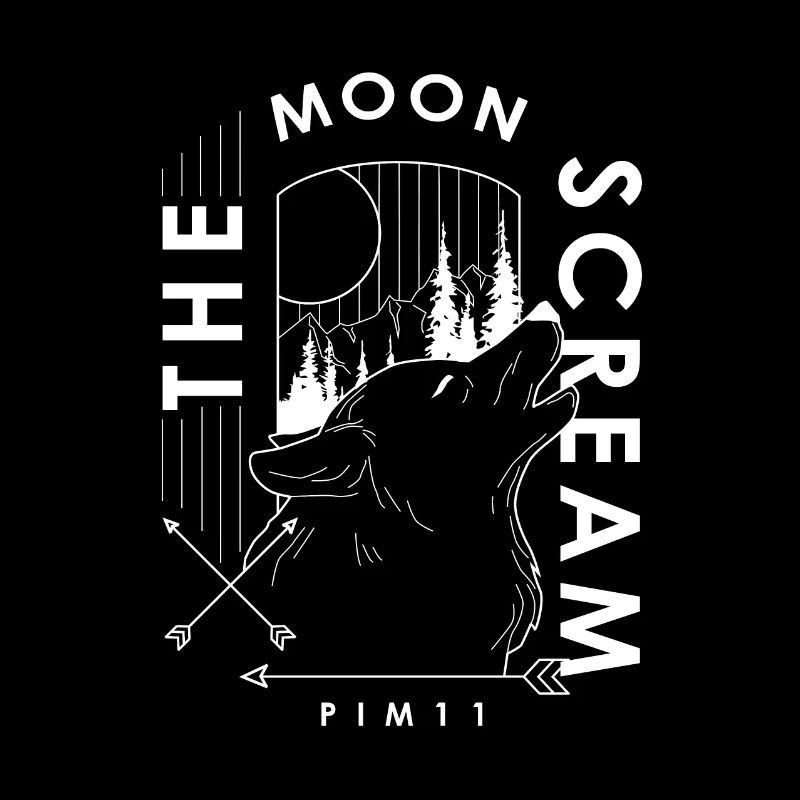 The moon scream (white)