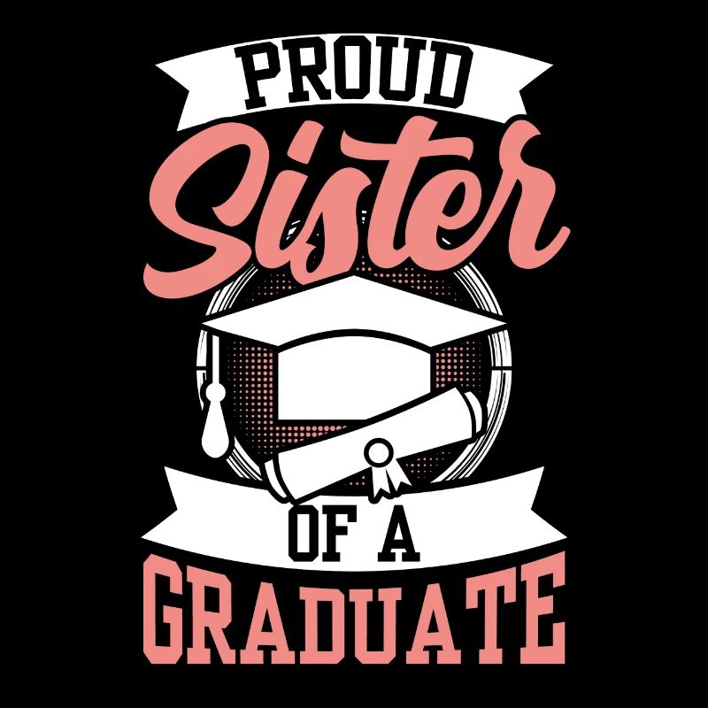 Stolze Schwester Eines Absolventen Absolvent