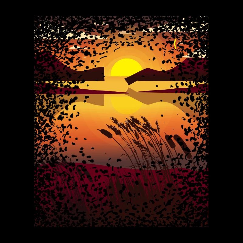 Sunset Mosaic Pattern Romantic