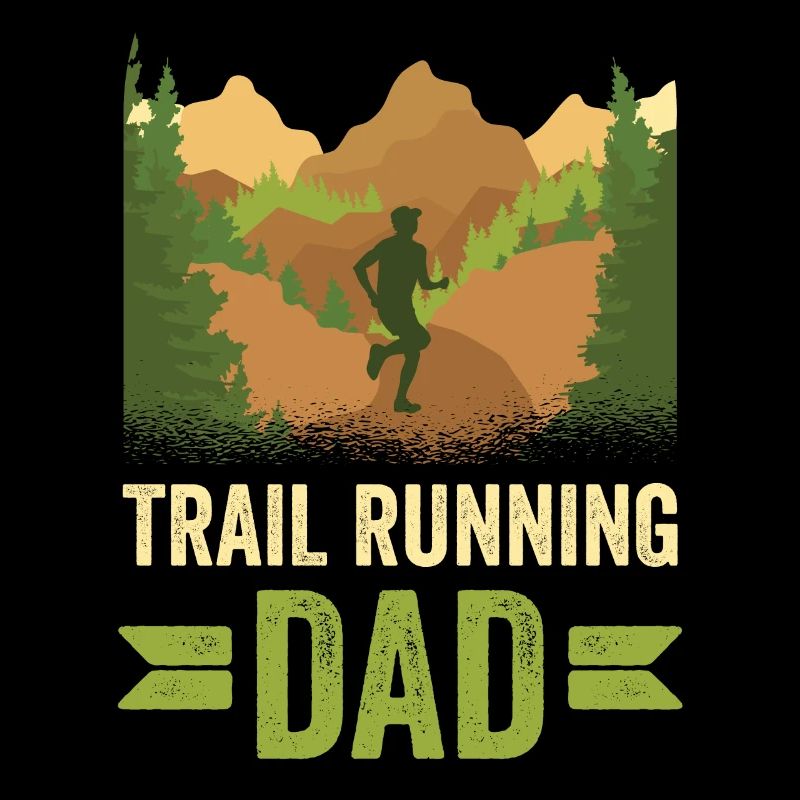Trail Running Papa Race Runner Trail Run