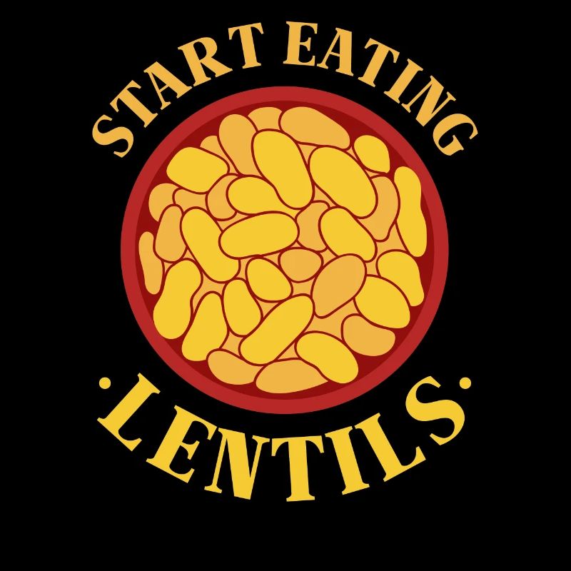 Fang an Linsen zu essen Linse Linsensuppe