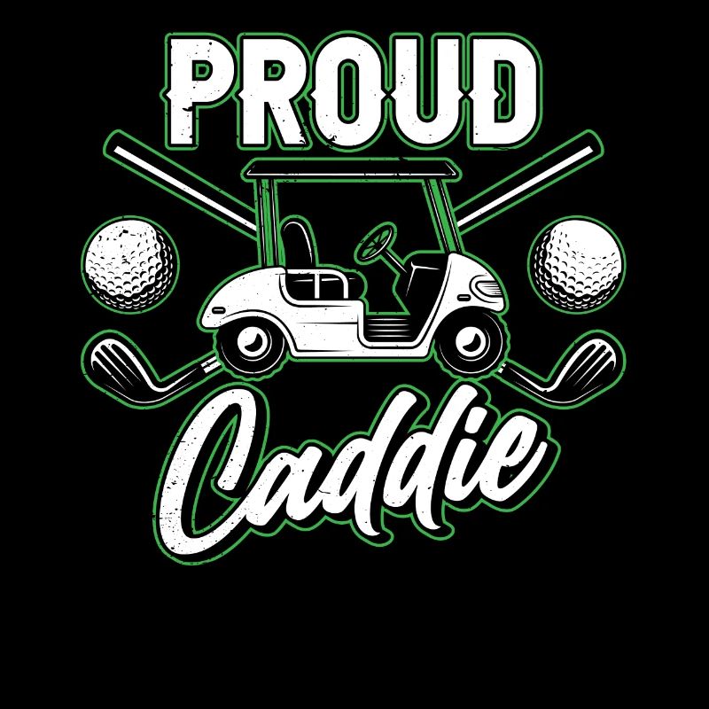 Stolzer Caddie Golfer Beruf Golfen Golf