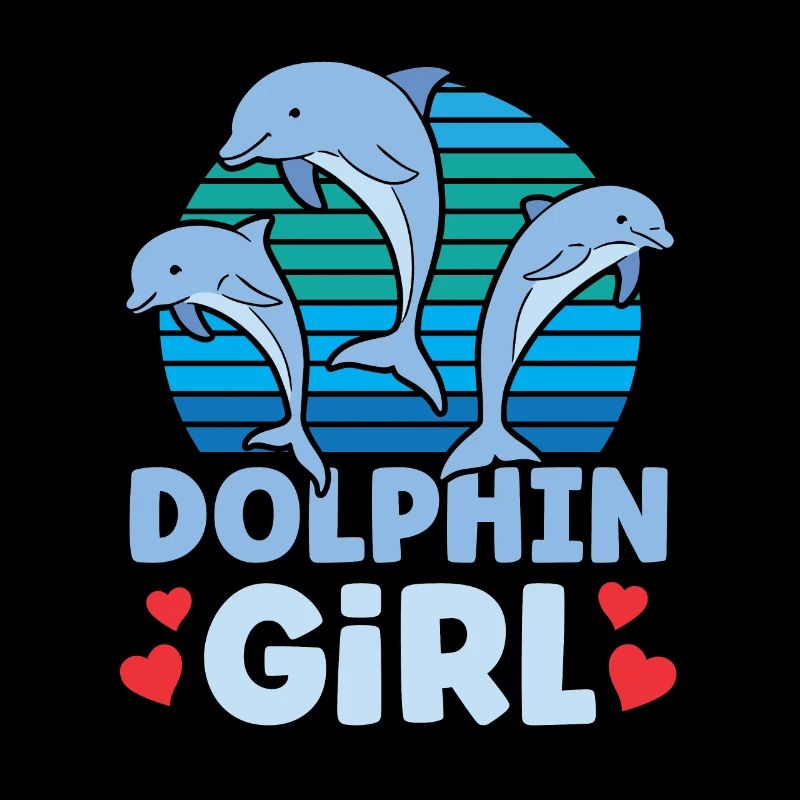 Delfin Mädchen Delphine Delfine Delphin Liebhaber