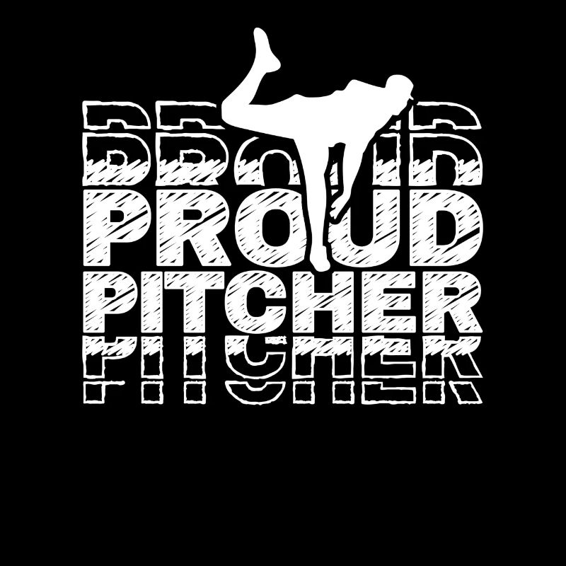 Fier lanceur de baseball Joueur de lanceur amateur