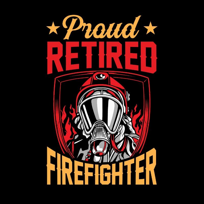Proud retired firefighter Retirement pensioner