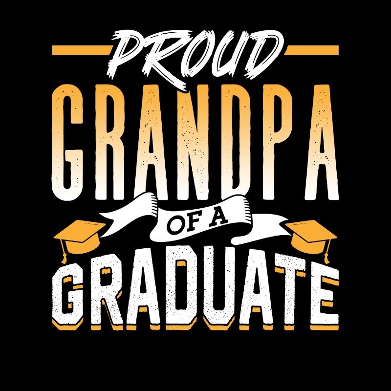 Stolzer Großvater Eines Absolventen Absolvent