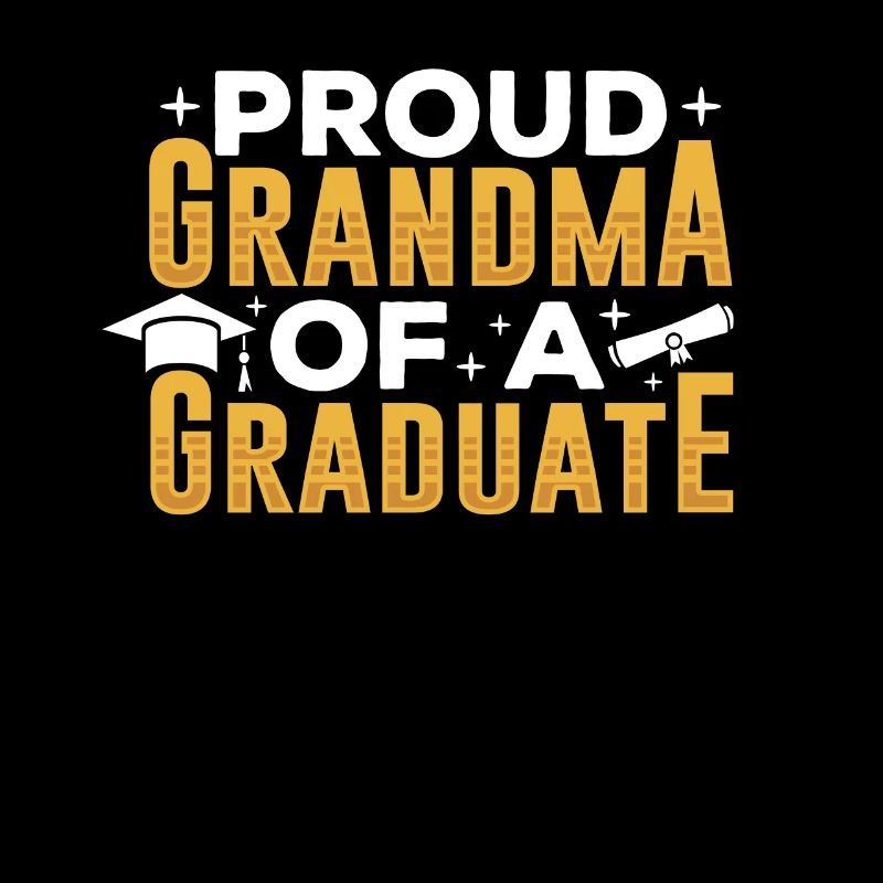 Stolze Großmutter Eines Absolventen Absolvent