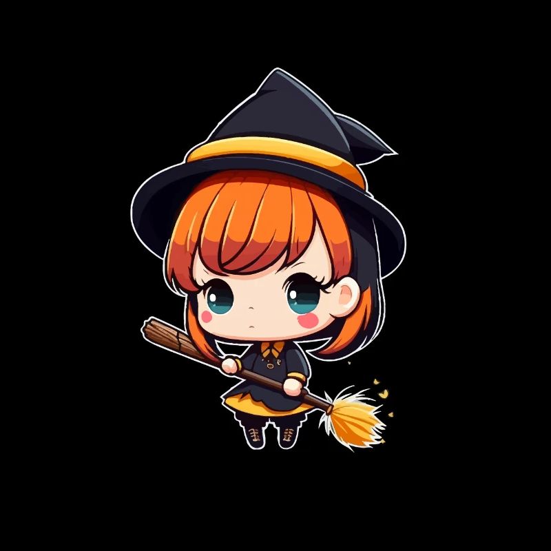 Cute but Bewitched Chibi Witch Anime Manga Wicca