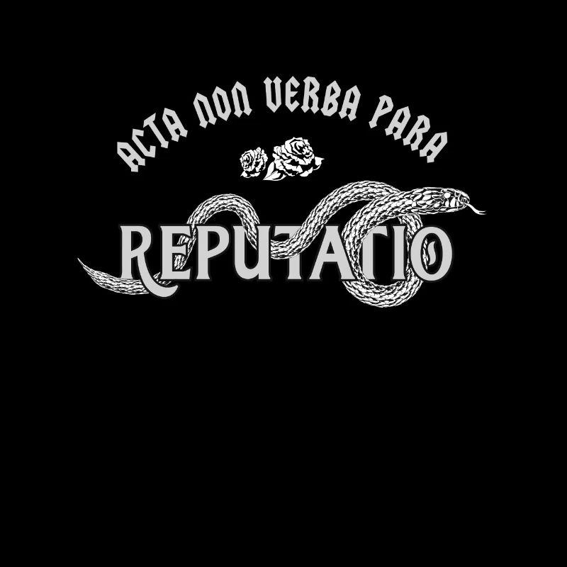 Acta Non Verba Para Reputatio Motivation Spruch
