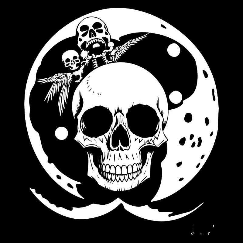 Horror Schädel Schädel Kunst Schädel Gothic Heavy Metal