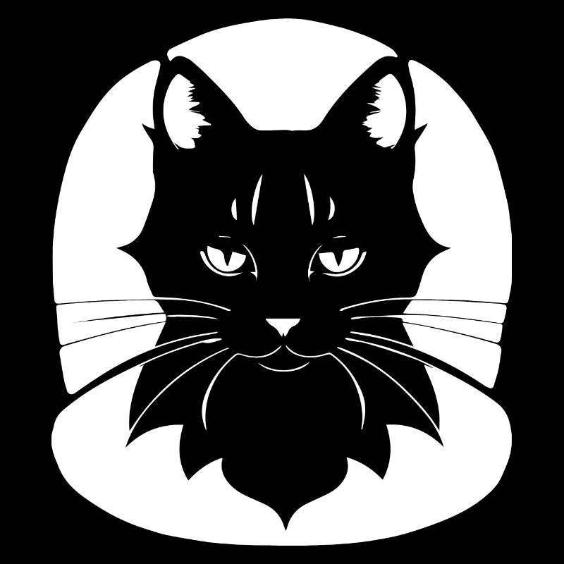 Drôle Chat Silhouette Effronté Fun Chats