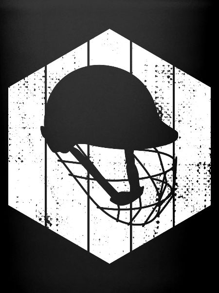 Cricket helmet drawing