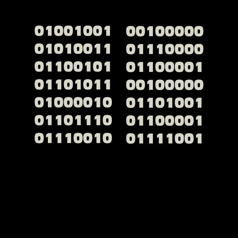 Je parle code binaire drôle d’informaticien Codeur