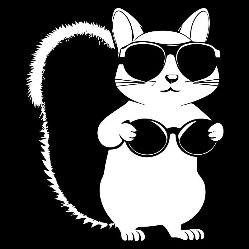 Funny Squirrel Wearing Sunglasses Squirrels