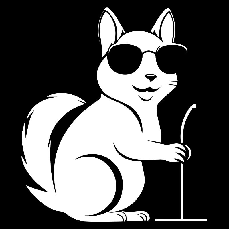 Funny Squirrel Wearing Sunglasses Squirrels