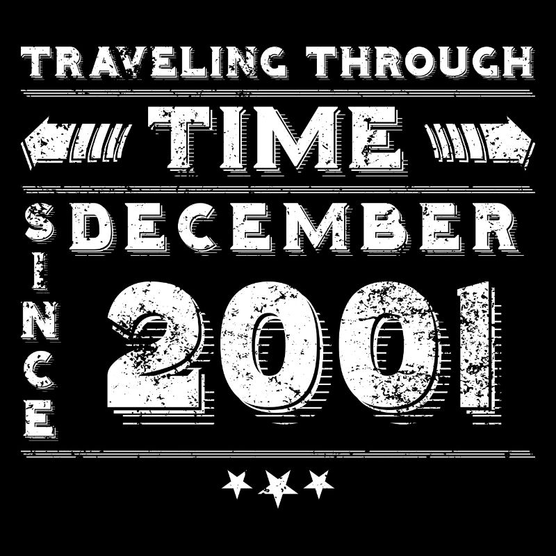 Vintage Zeitreise Geburtstags Design Dezember 2001