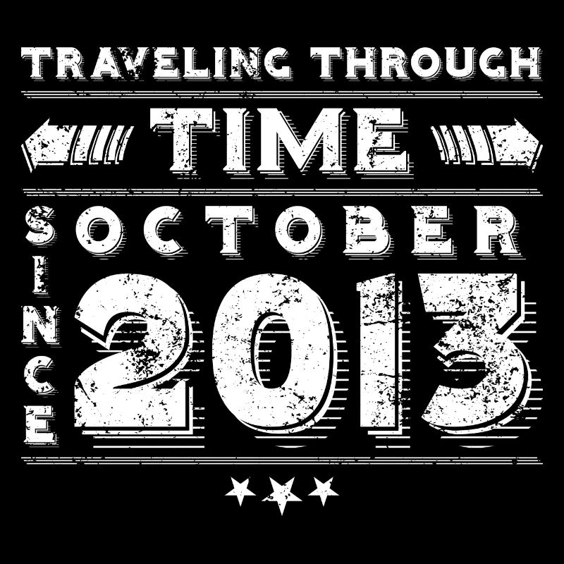 Vintage Zeitreise Geburtstags Design Oktober 2013