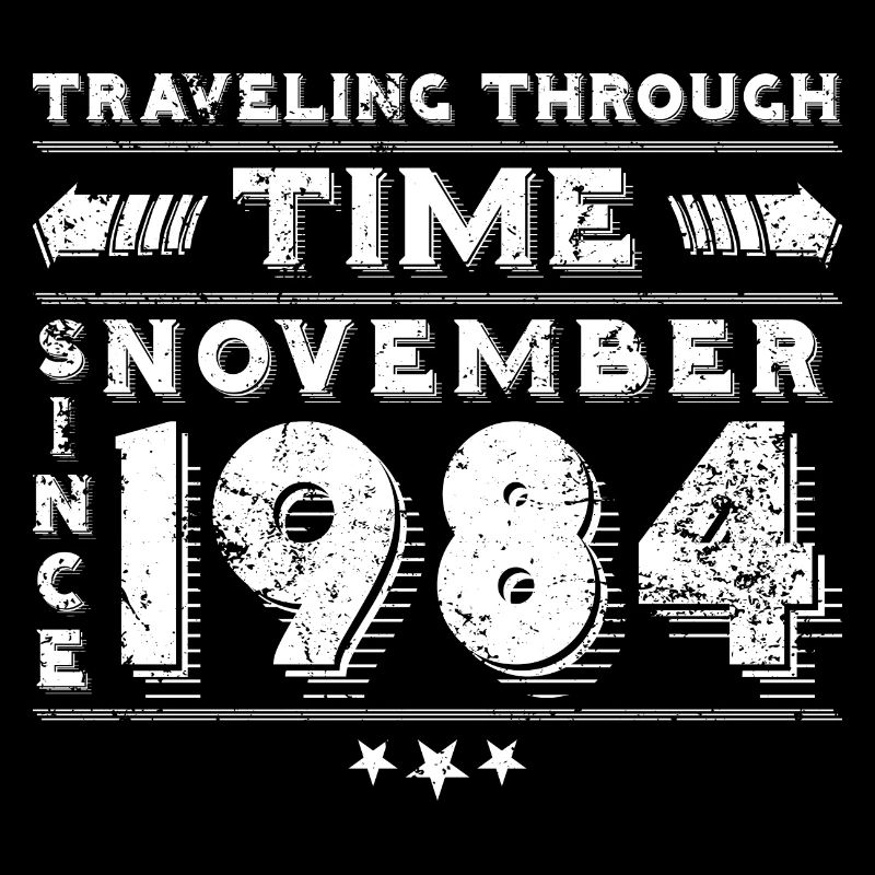 Vintage Zeitreise Geburtstags Design November 1984