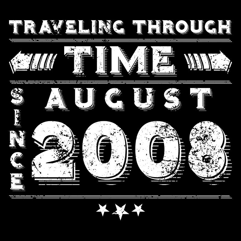 Vintage voyage dans le temps anniversaire Design août 2008