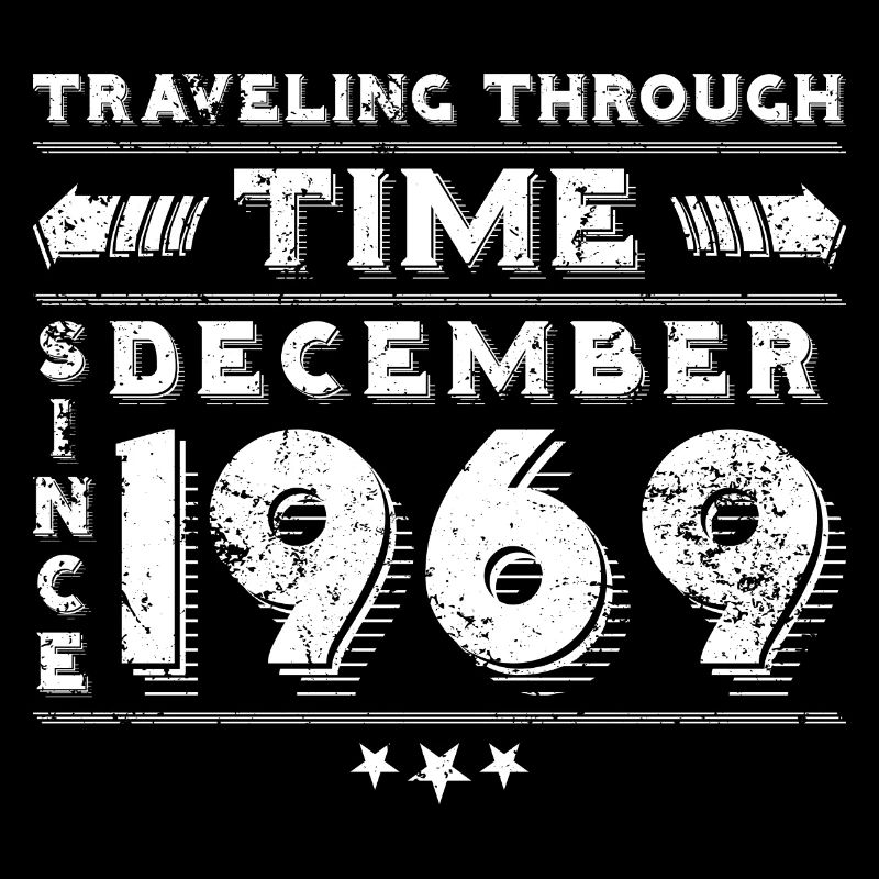 Vintage Zeitreise Geburtstags Design Dezember 1969