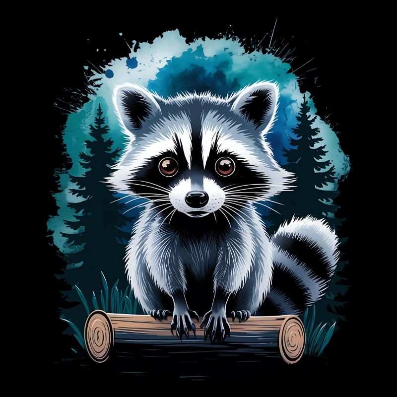 Süßer Waschbär