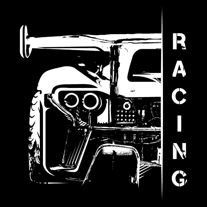 Voiture de course tuner racing symbole logo