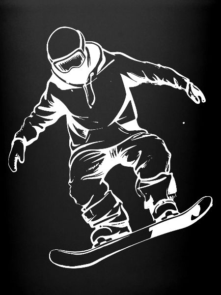 Snowboarder Drawing
