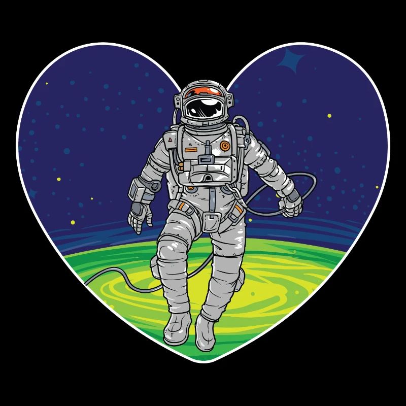 Outer space heart