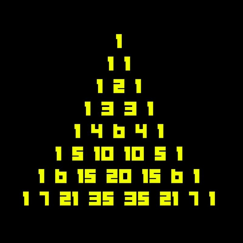 Le triangle de Pascal