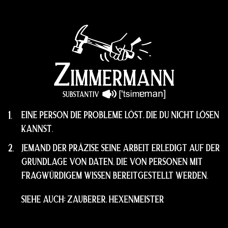 Zimmermann Definition Gift Idea Journeyman