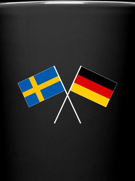 Amitié germano-suédoise drapeau drapeau