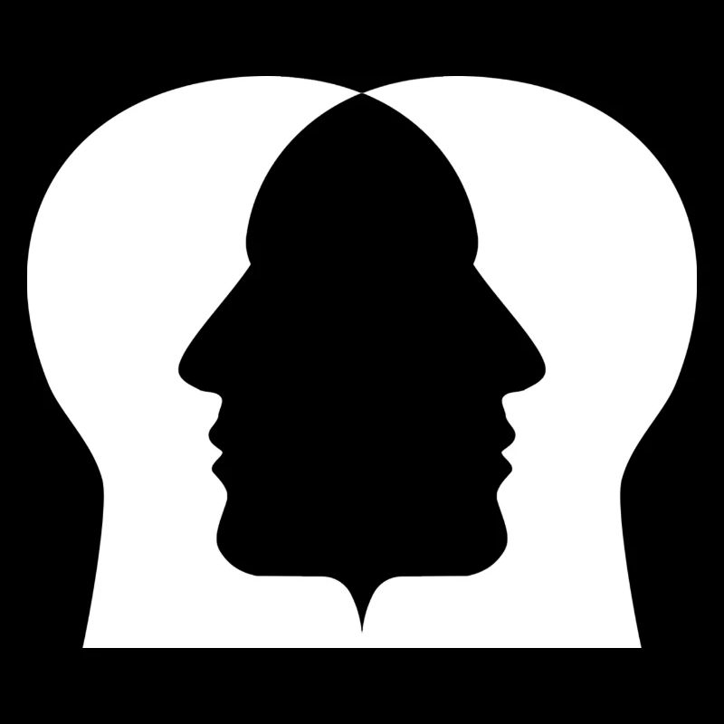 Double profile silhouette
