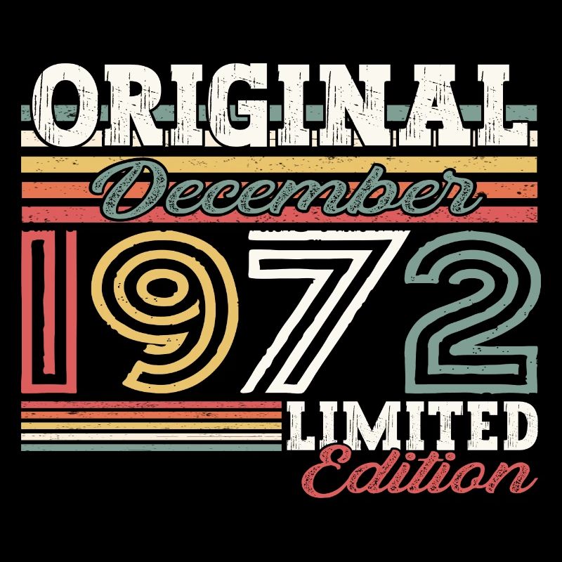 December Born 1972 50th birthday gift