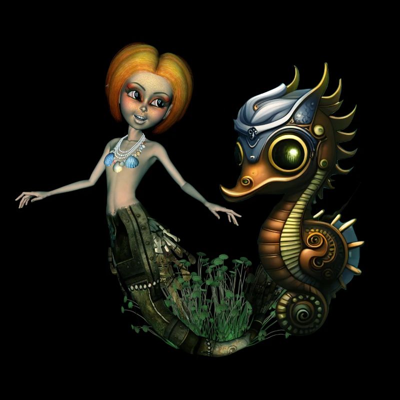 L’amitié de la sirène steampunk