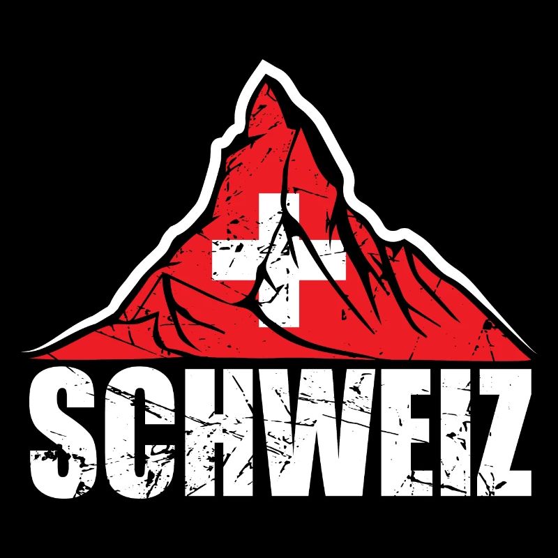 Schweiz Matterhorn - Drapeau suisse