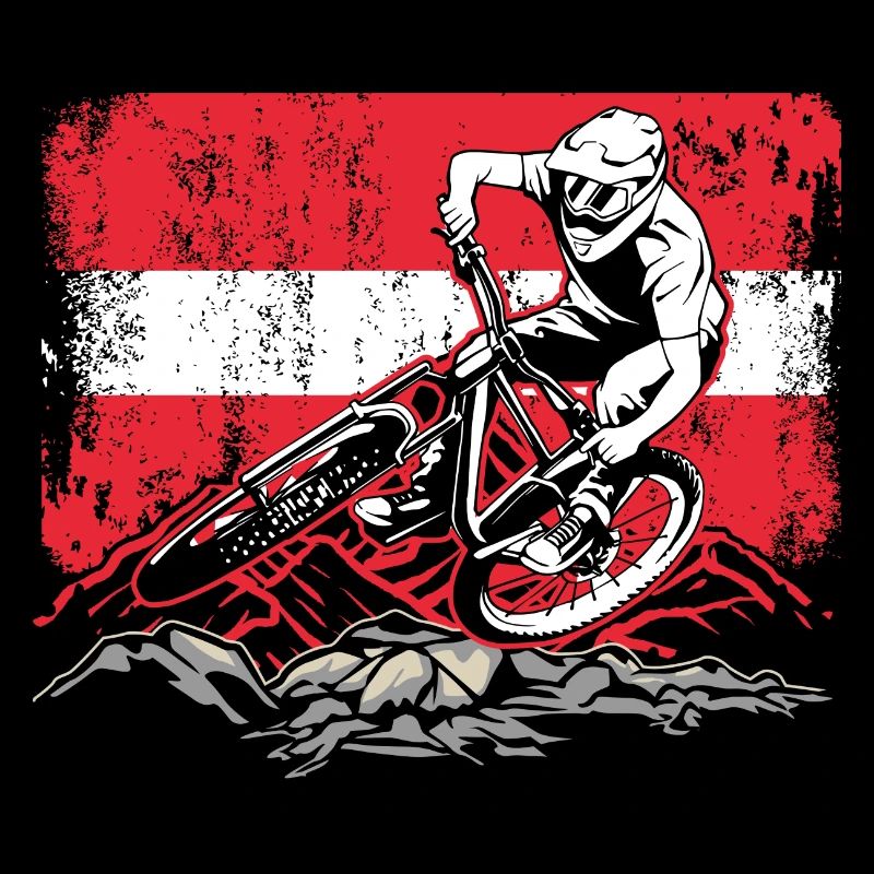 Red White Ridge Motocross-Sprung
